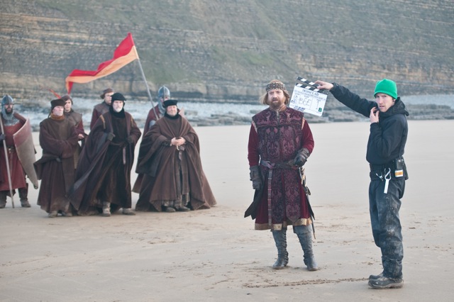 On the set of Ironclad On the set of Ironclad